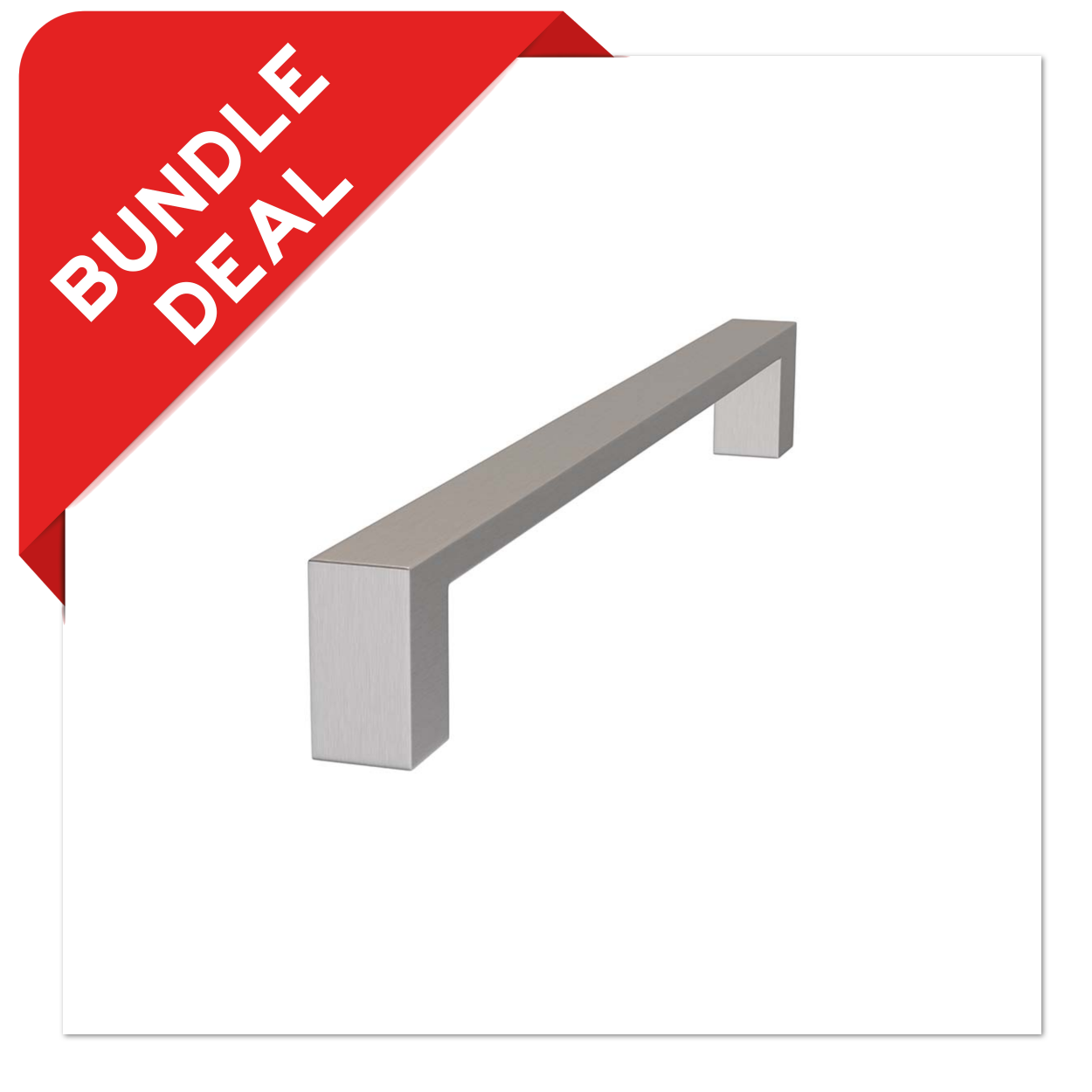 Sluitwerkpakketten met Deurgreep 28x300 Quadrate RVS